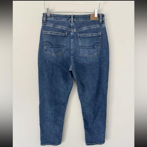 American Eagle Mom Jean High Rise Stretch Medium Wash Women’s Size 10 - Picture 4 of 8